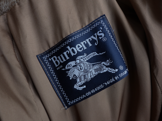 バーバリー厚手アルパカのコート 1980s Vintage Burberrys Alpaca Balmacaan Coat ヴィンテージ