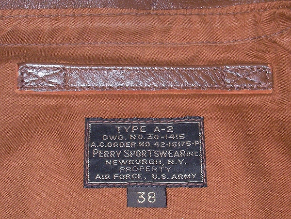 旧リアルマッコイズ ペリースポーツウェア A-2 REAL McCOY'S Perry