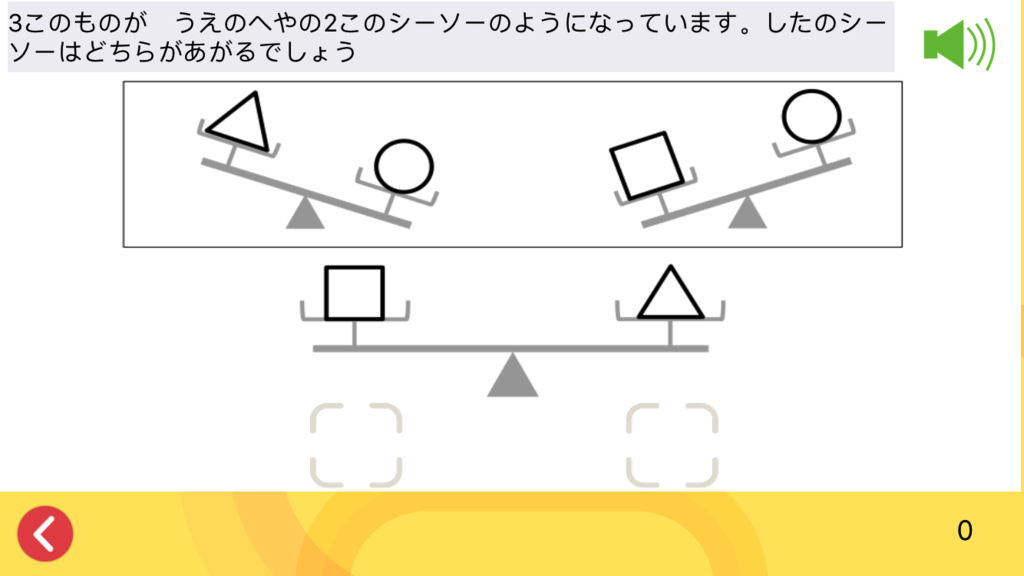 分野別ステージ つりあい でシーソー 天秤問題をマスターしよう 小学校受験ペーパー問題 くるくる日誌