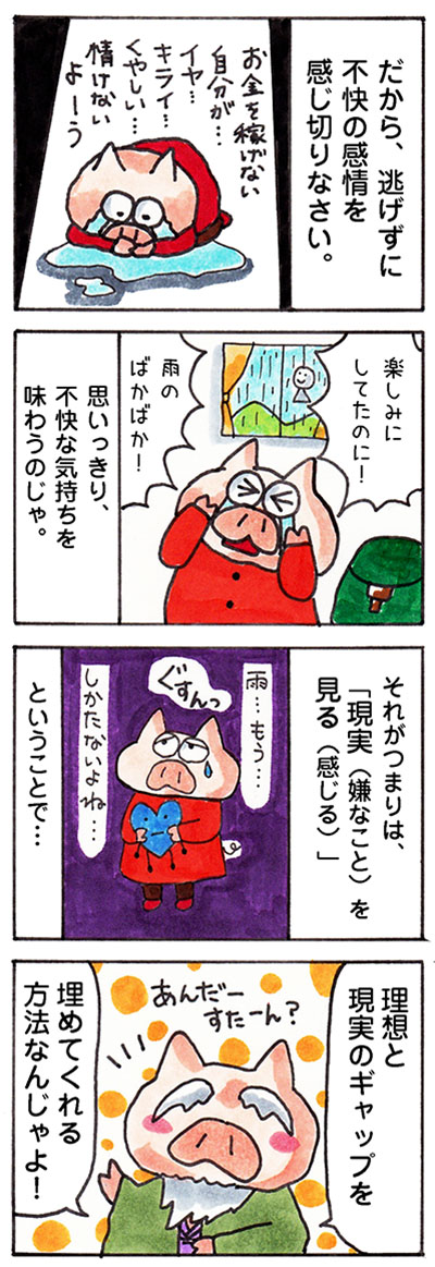 感情と鏡の法則についての漫画