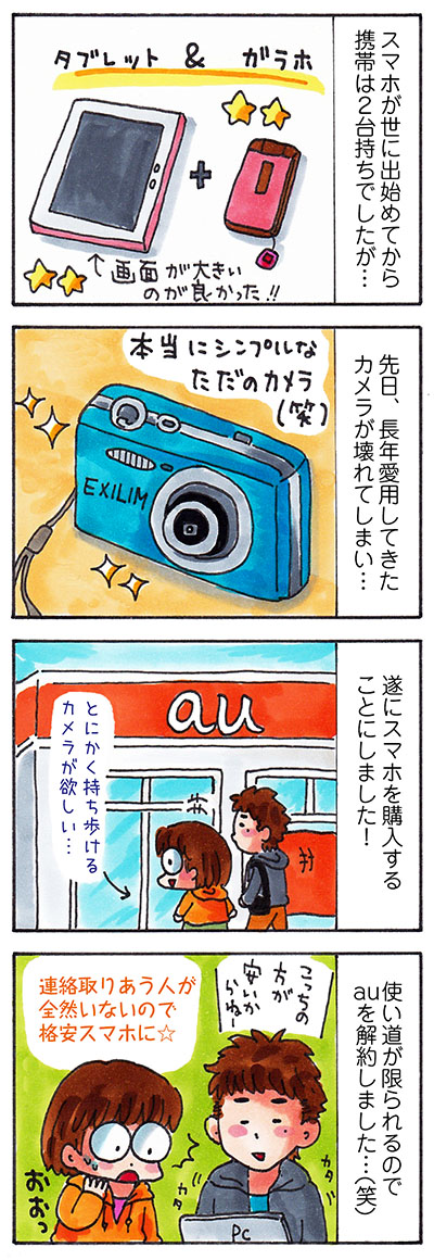 日記漫画　格安スマホ