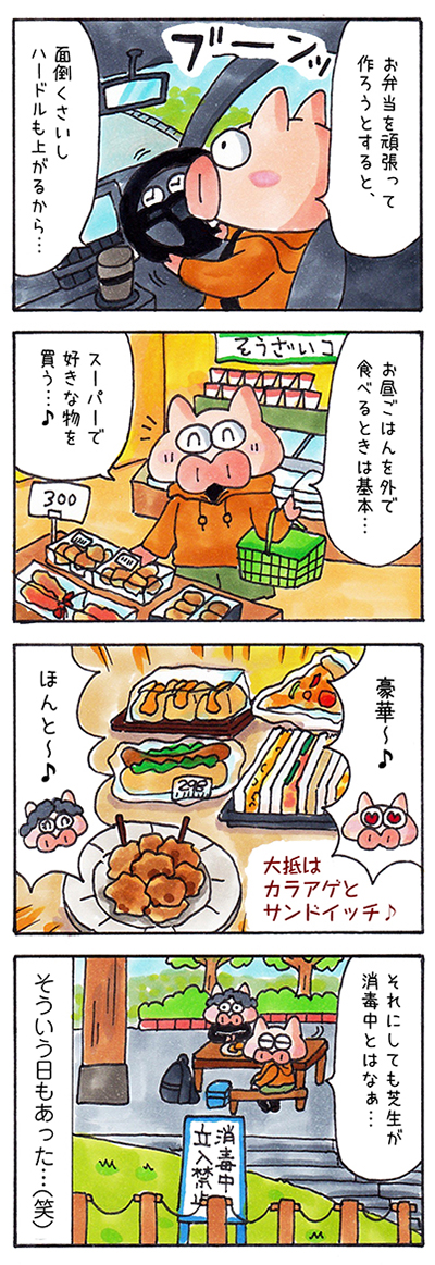 日記漫画　ピクニック