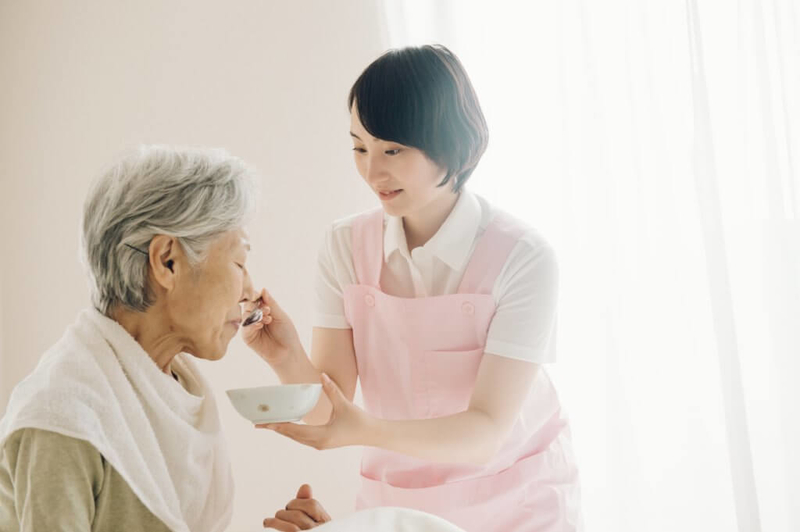 食事介護の様子