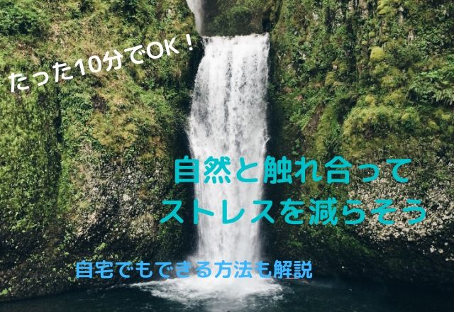 たった10分でも自然と触れ合うとストレスは軽減できる!