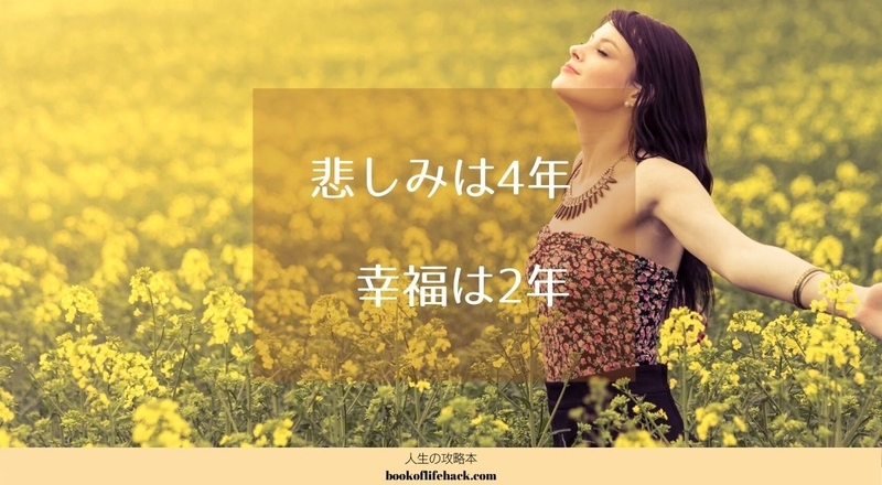 悲しみは4年、喜びは2年