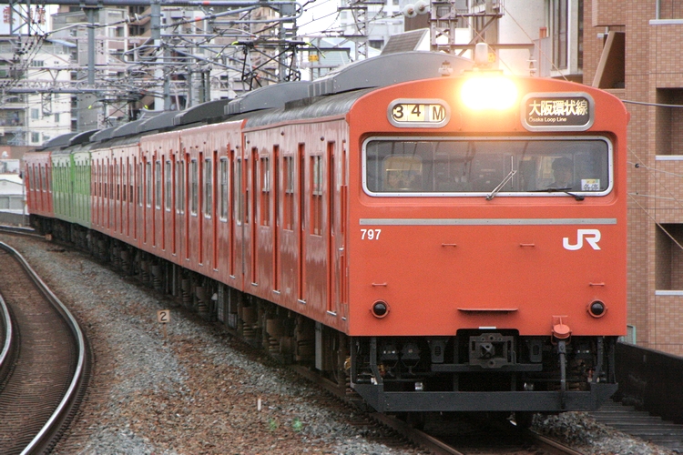 2010年1月21日に撮影した環状線103系の写真【11年前の今日の写真