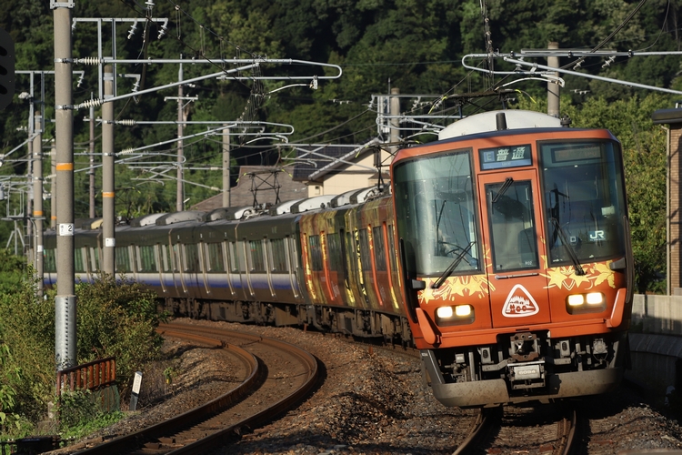 久しぶりに嵯峨野線を撮りました。 - 安全側線だいありー3