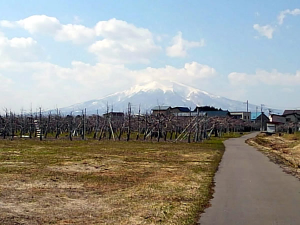 2020年3月17日の岩木山の写真
