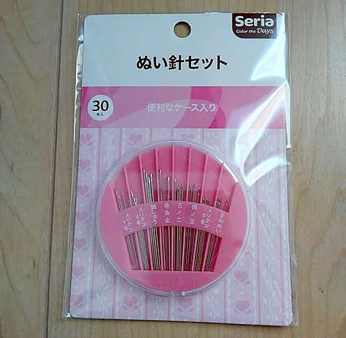 100円ショップで買った縫い針セットの写真