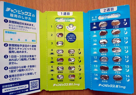僕が飲んだチャンピックスのパッケージ写真