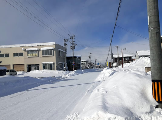 暴風雪一過の晴れ間の写真02