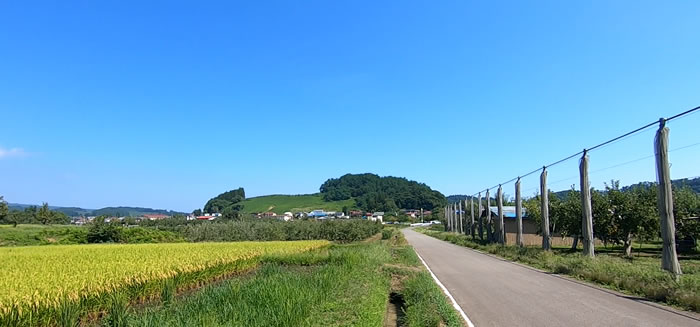 田舎の農道_04 (青森県弘前市岩木)