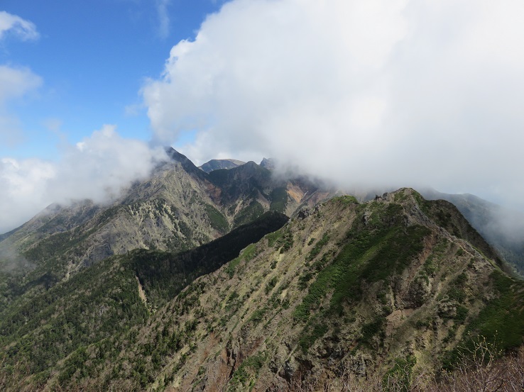 八ヶ岳キレットの景色