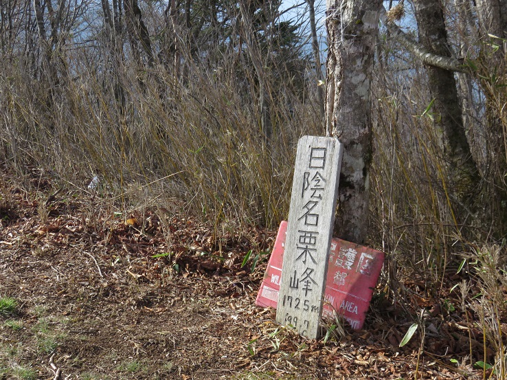 日陰名栗山