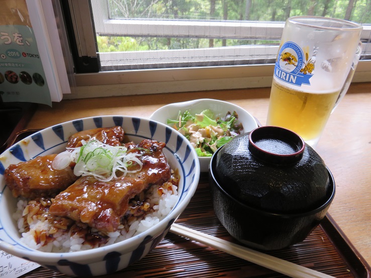 もえぎの湯生ビール照り焼き