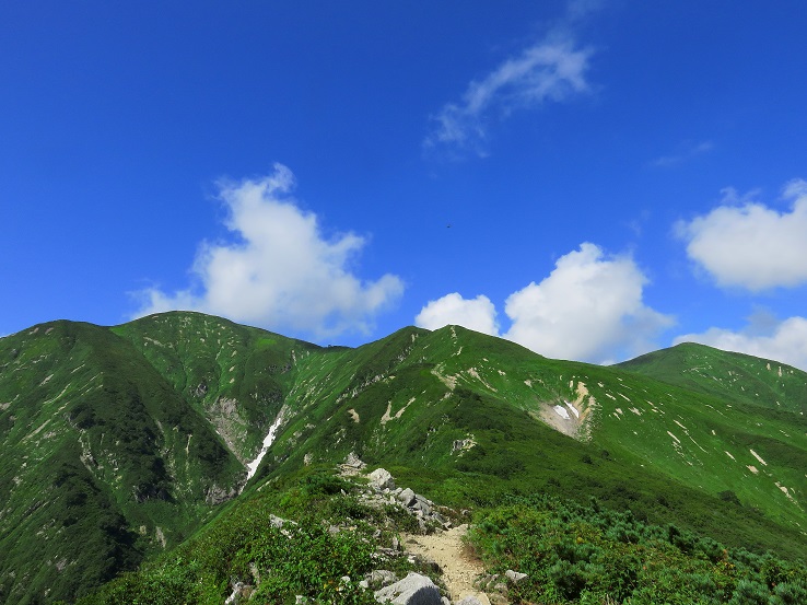 通常モードの西朝日岳～大朝日岳