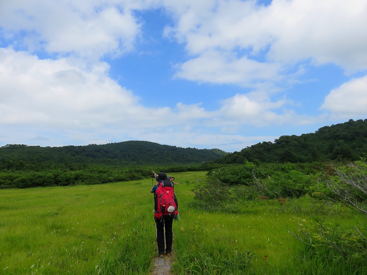 念仏ヶ原避難小屋まで天空縦走路