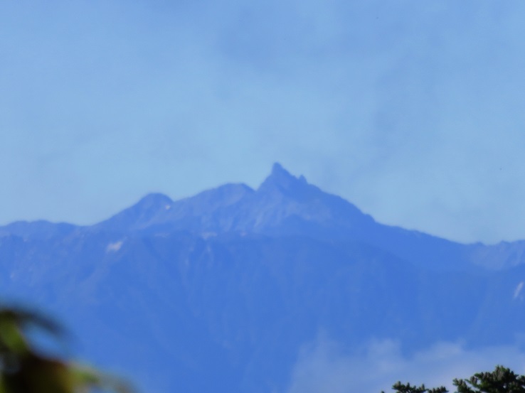 妙高山から槍ヶ岳景色