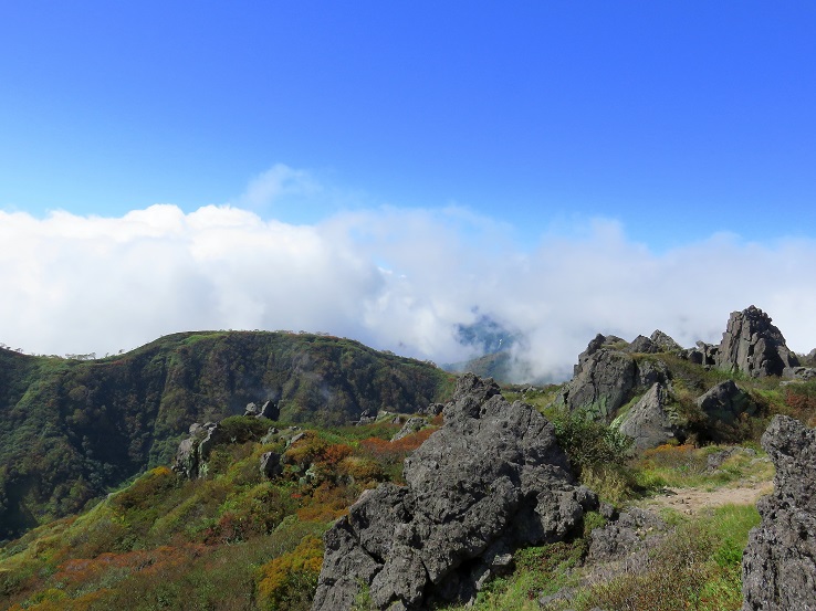 妙高山噴火した名残