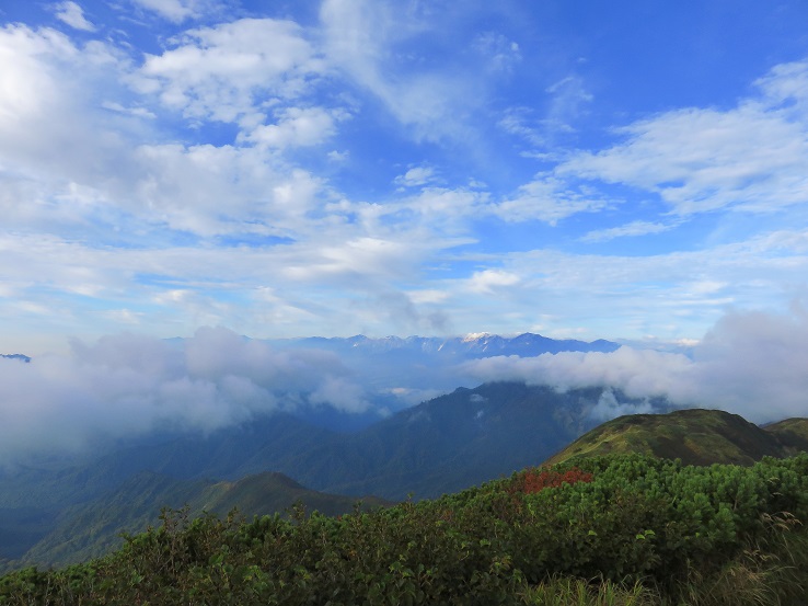 火打山周辺山深い