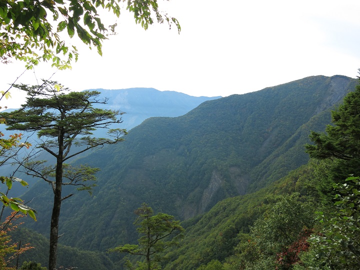 f:id:aohige0718:20161027224316j:plain 笊ヶ岳桧横手山登山の様子