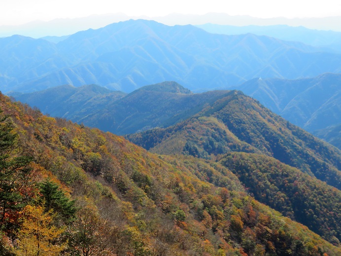 赤指尾根全景