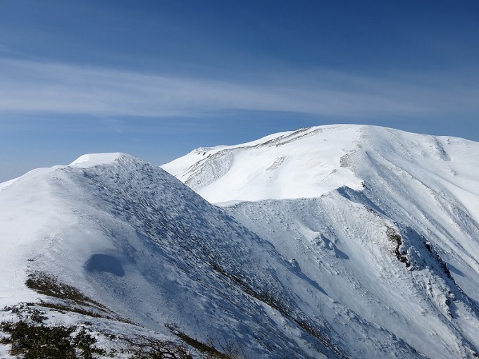 大烏帽子山手前のトラバース