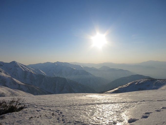 巻機山への登山最終日天候快晴