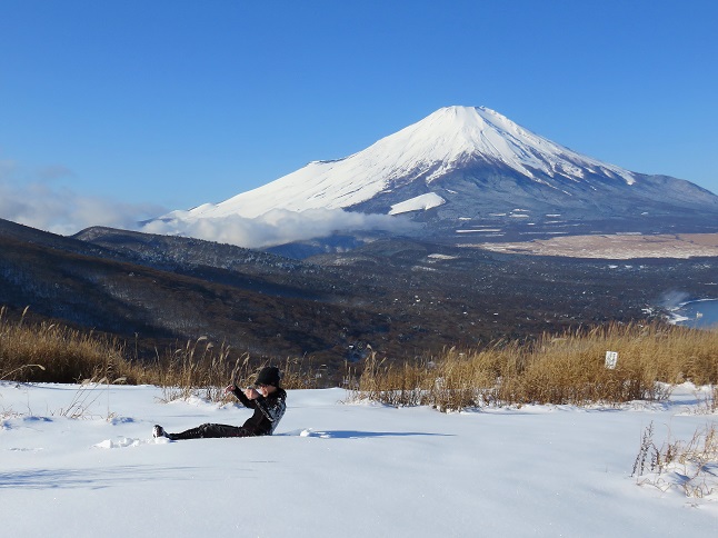 新雪に身を委ね