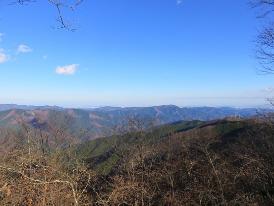 ロング登山で４０ｋｍルートの景色