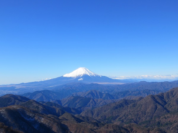 丹沢山塊の山並み