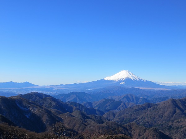 丹沢山富士山