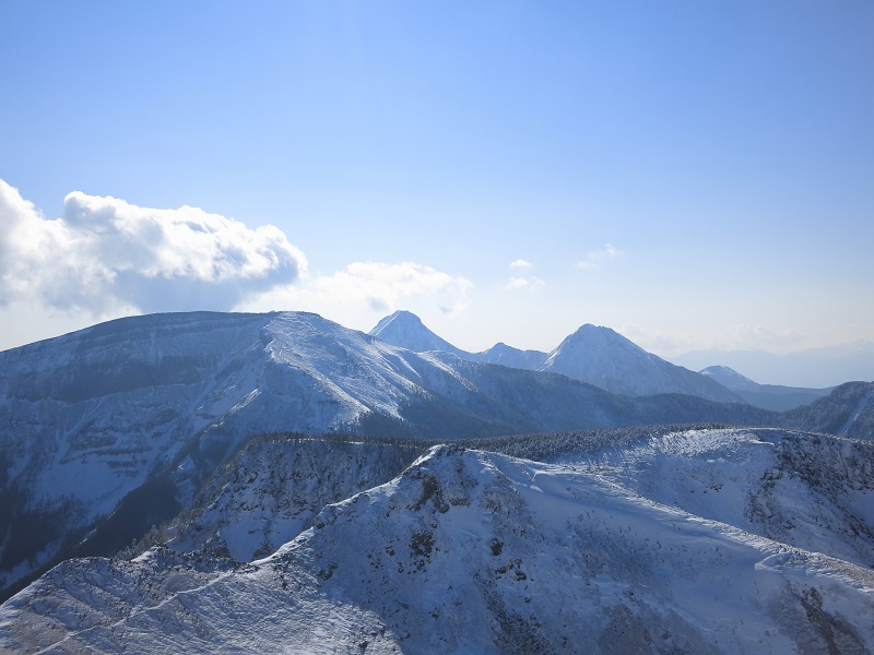 南八ヶ岳厳冬期の景色