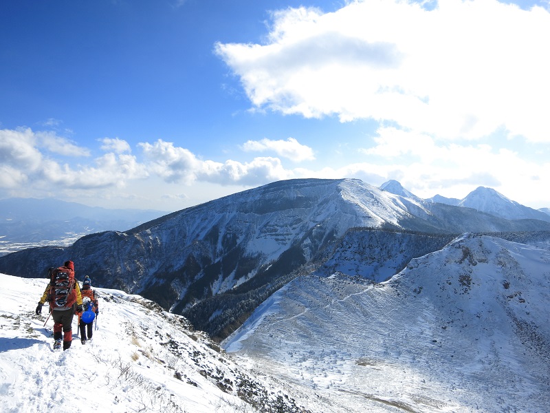 東天狗から根石岳へのルート