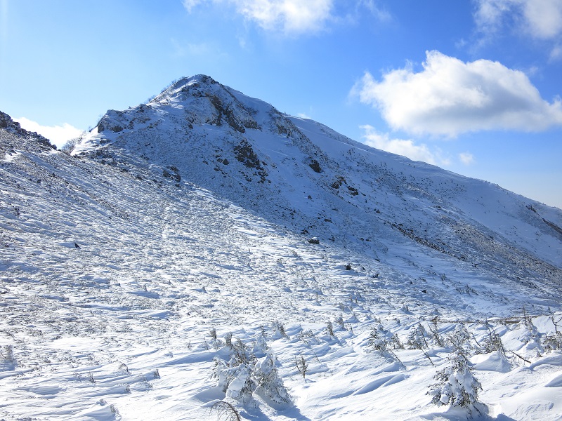 根石岳登山道の様子