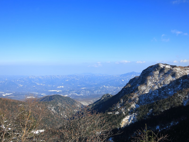 稲子湯方面の景色