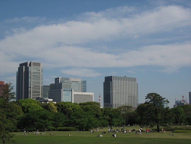 新宿御苑中の様子