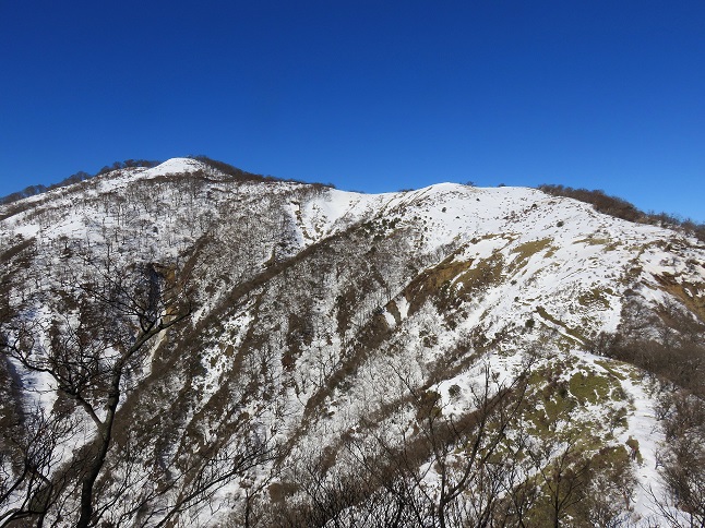 不動ノ峰への登り