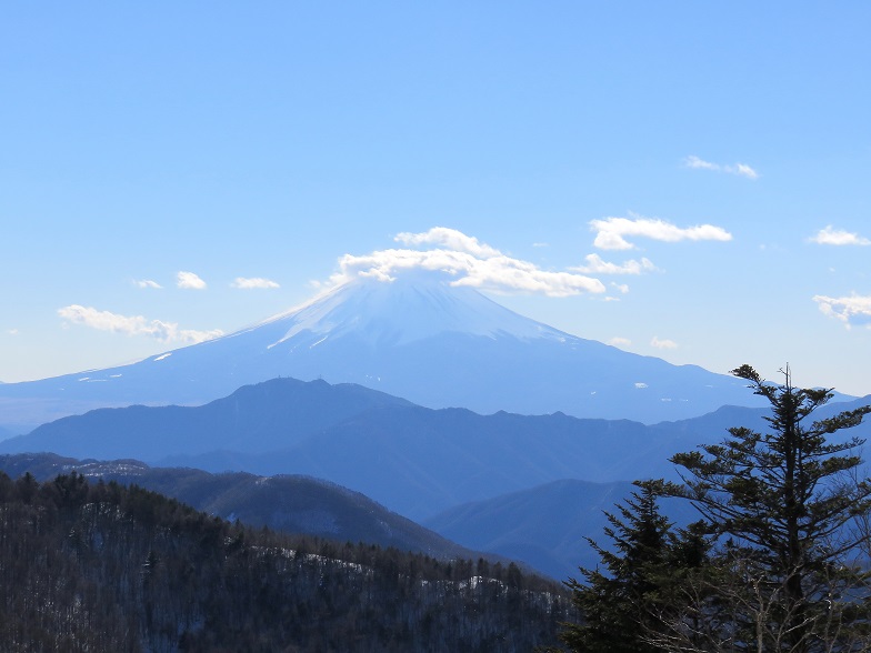 富嶽十二景牛奥ノ雁ヶ腹摺山の富士山景色