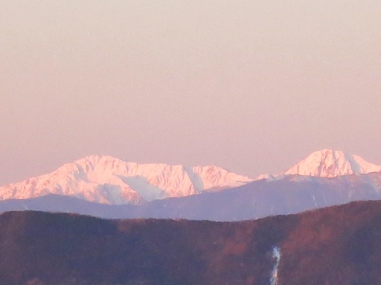 笠取山山頂白峰三山