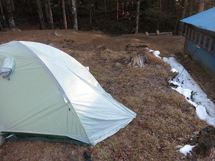 笠取小屋テント