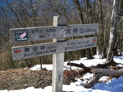 大持山山頂