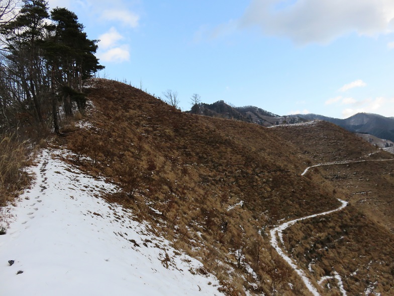 棚横手山への登山道