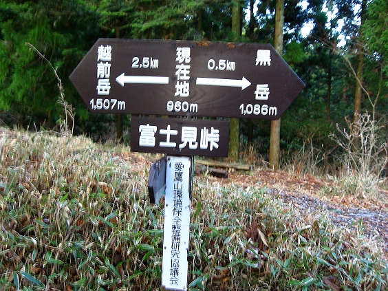 愛鷹山荘から結構な急登