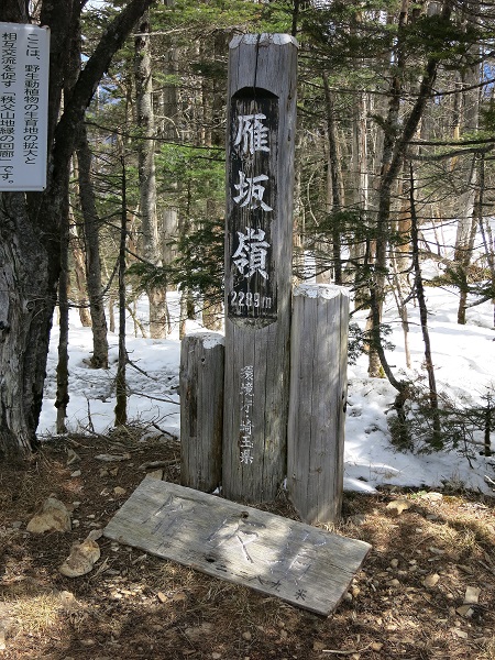 雁坂嶺で昼飯