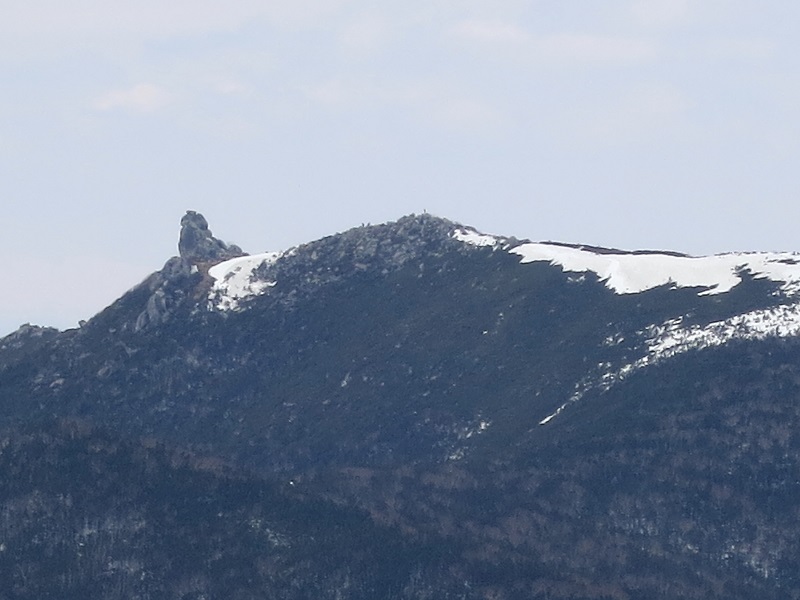 北奥千丈岳から五丈岩金峰山展望