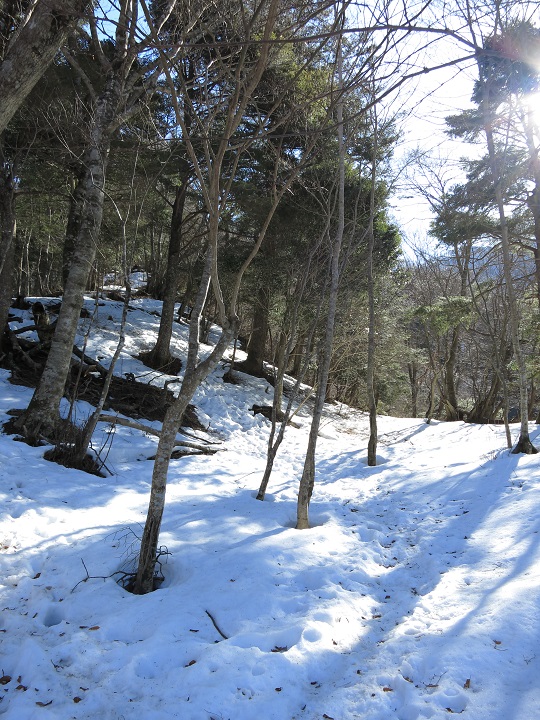 ゴーラ沢の上から雪