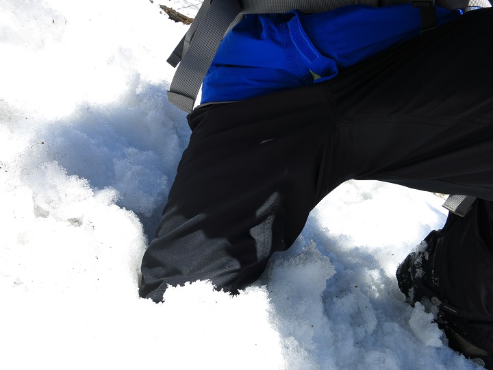 青ヶ岳山荘周辺強烈なツボ足歩き