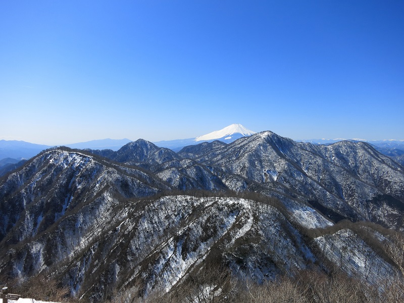 丹沢主稜の稜線