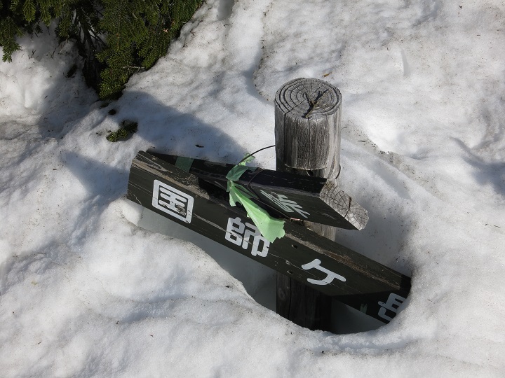 奥秩父主脈縦走路に合流分岐